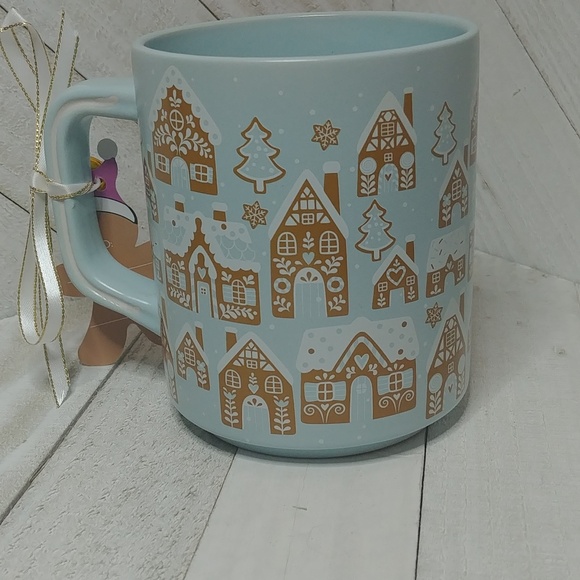 NWT Gingerbread House Blue Christmas Holiday Mug - Picture 4 of 4